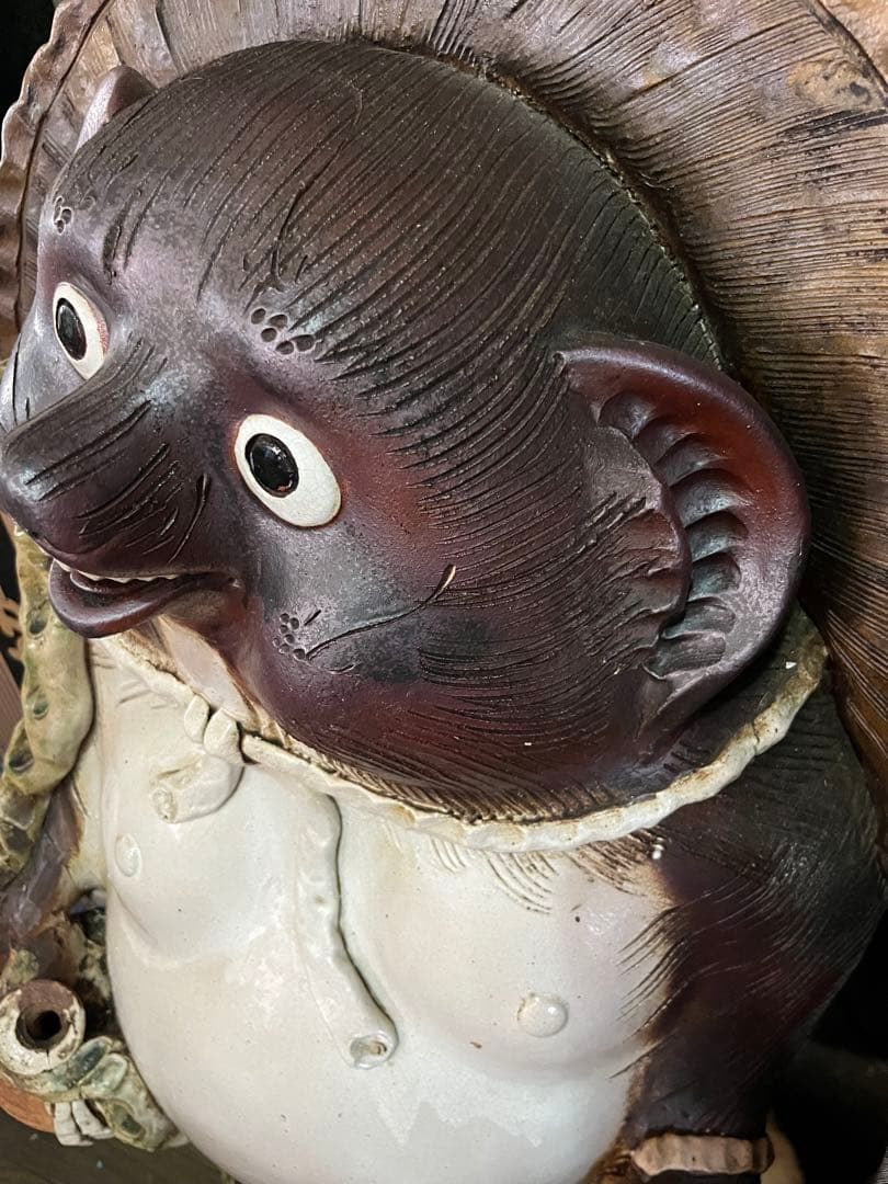 信楽焼　たぬき　狸　特大　置物　陶器