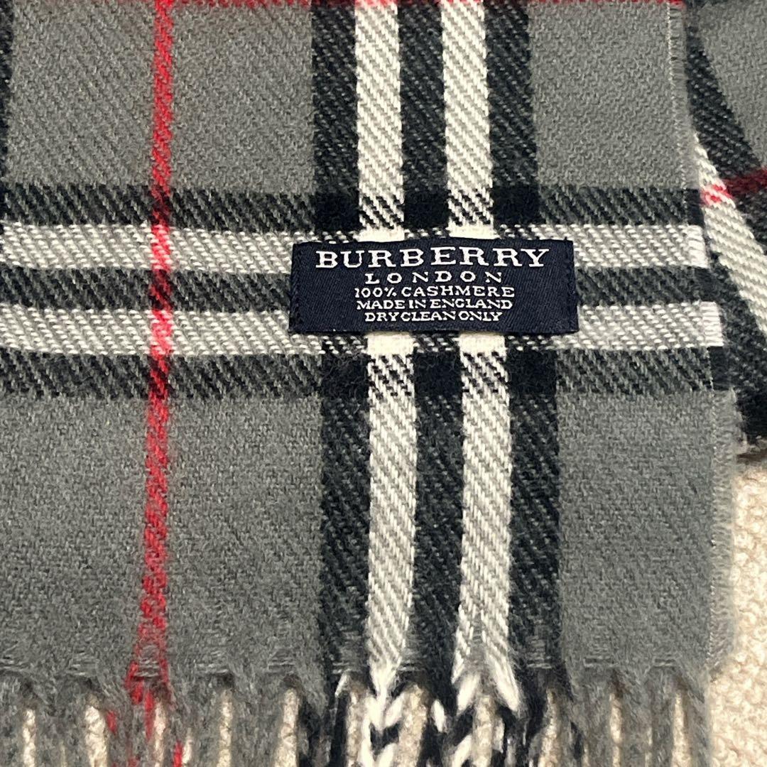 極美品　バーバリーロンドン BURBERRY マフラー カシミア チェック