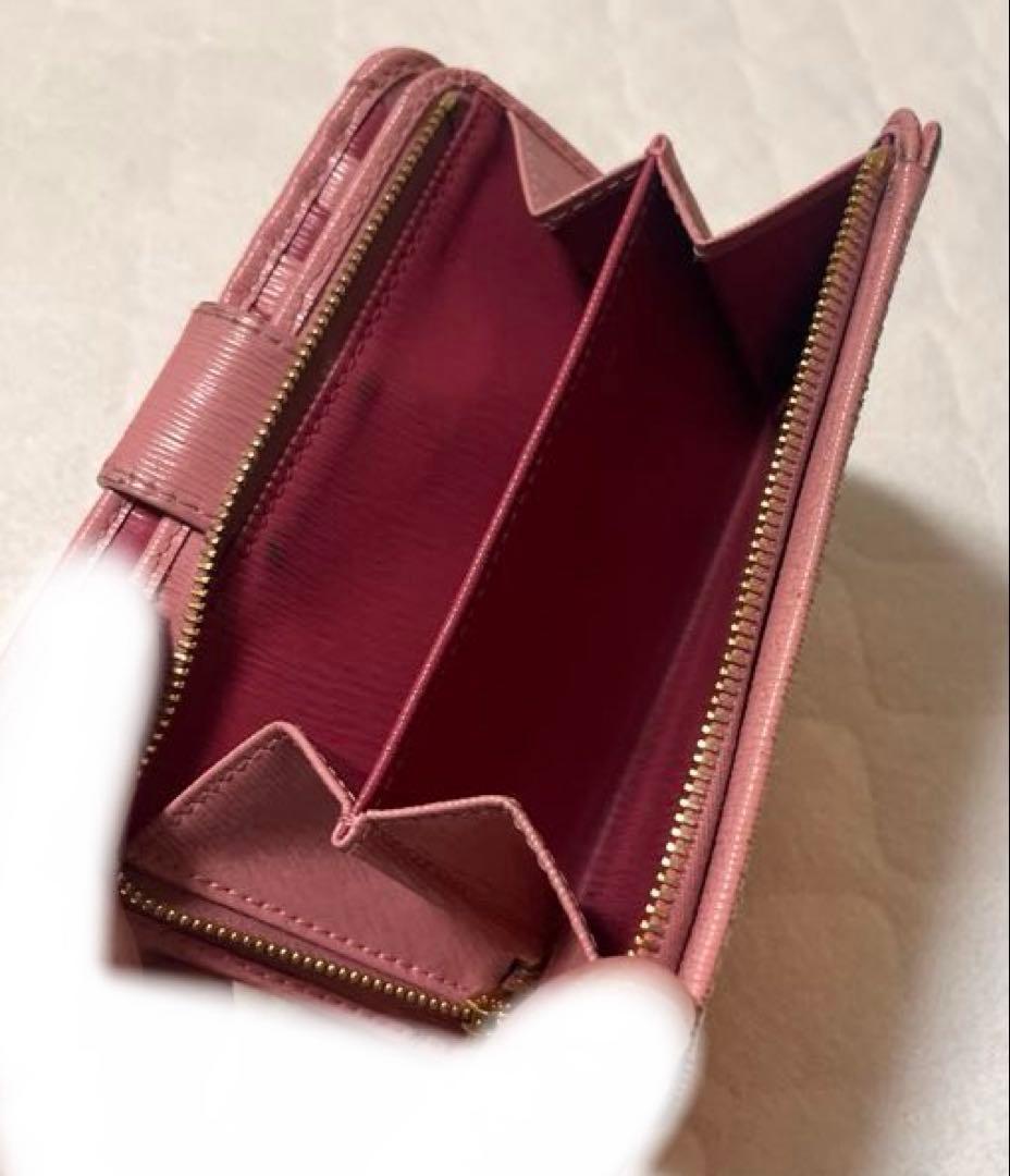 フ*ち様 PRADA プラダ　二つ折り財布　サフィアーノレザー　バイカラー