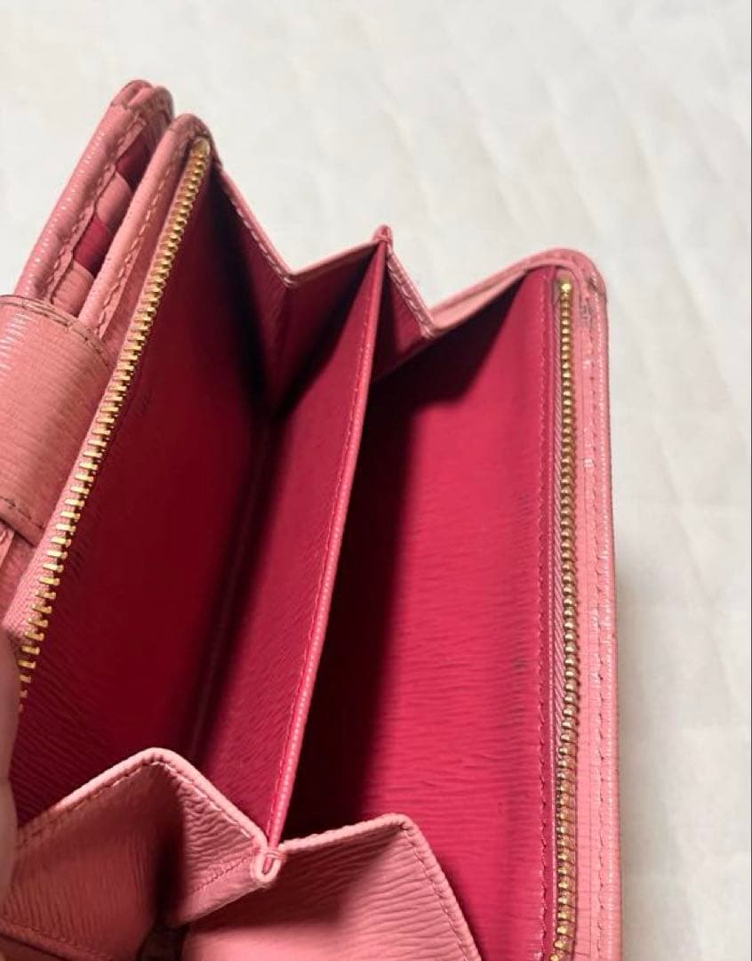 フ*ち様 PRADA プラダ　二つ折り財布　サフィアーノレザー　バイカラー