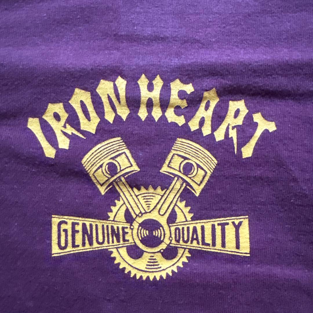 と*ち様 IRON HEART アイアンハートTシャツ バーガンディ サイズS