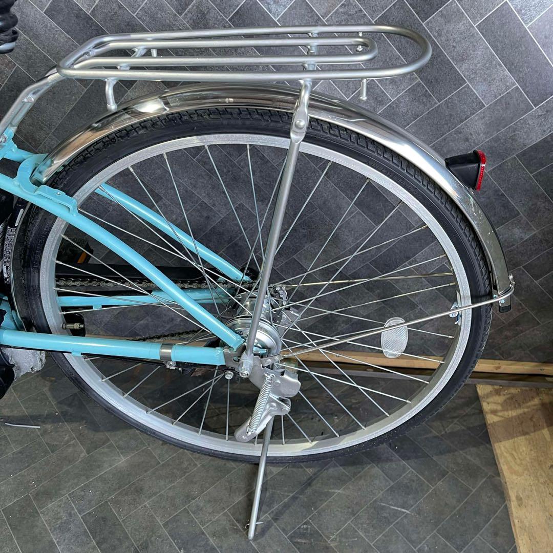 Panasonic 電動アシスト自転車 水色 バスケット付き