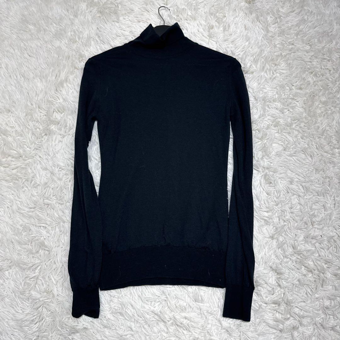 人気品！ 極美品✨ ジョンスメドレー メリノウールタートルネックニット ブラック