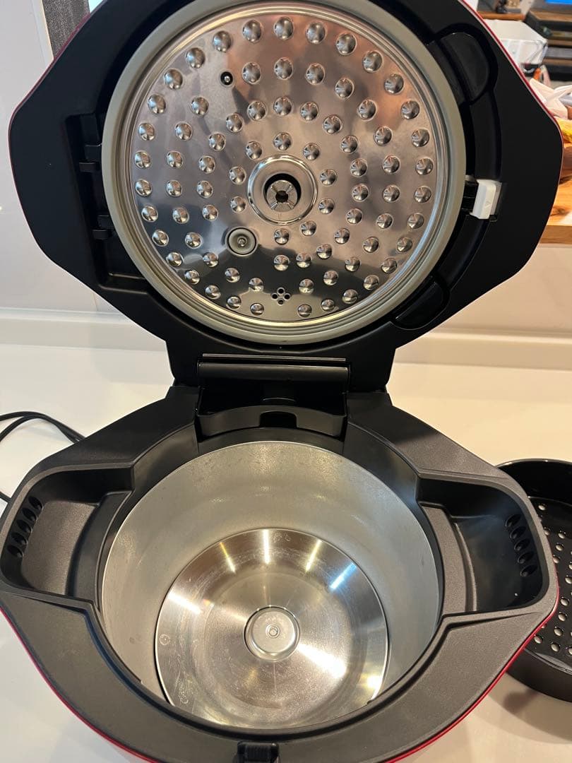 HEALSIO 電気圧力鍋 レッド