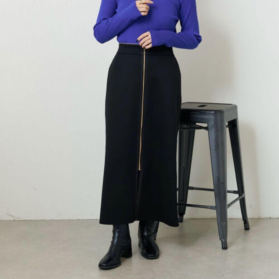 Jena espace merveilleuxリバーシブルジップlラインスカート