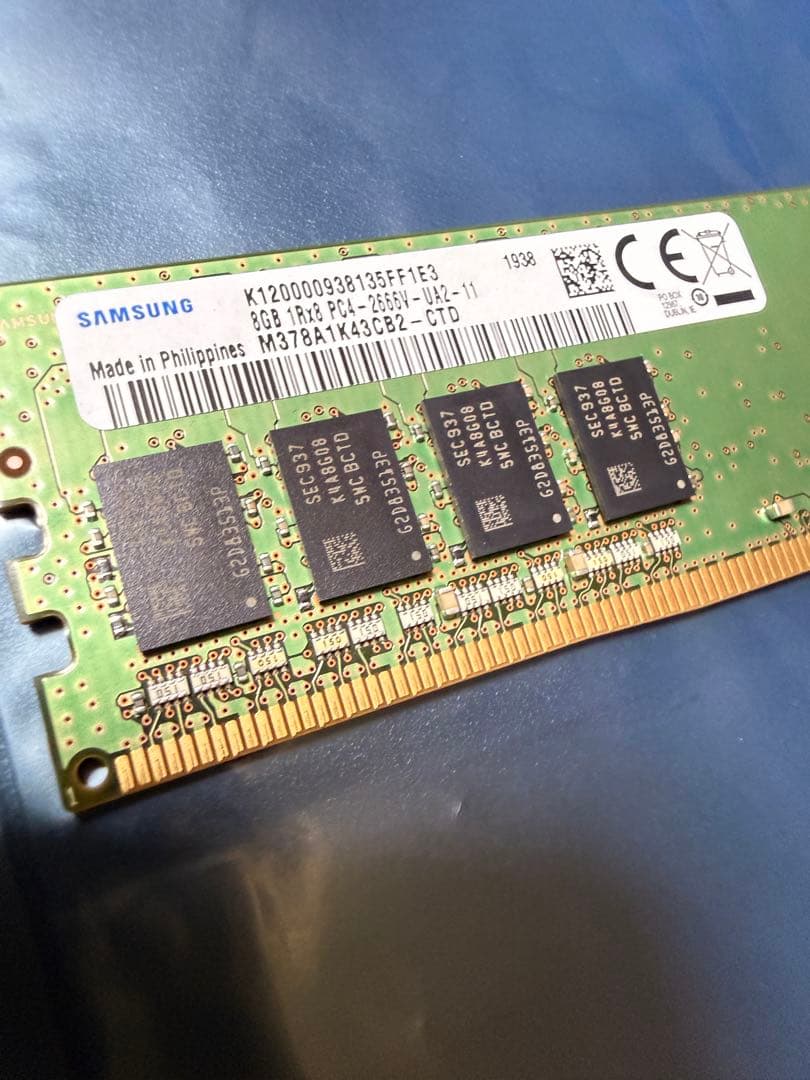 SAMSUNG PC4-2666V 8GB ２枚組 DDR4-21300
