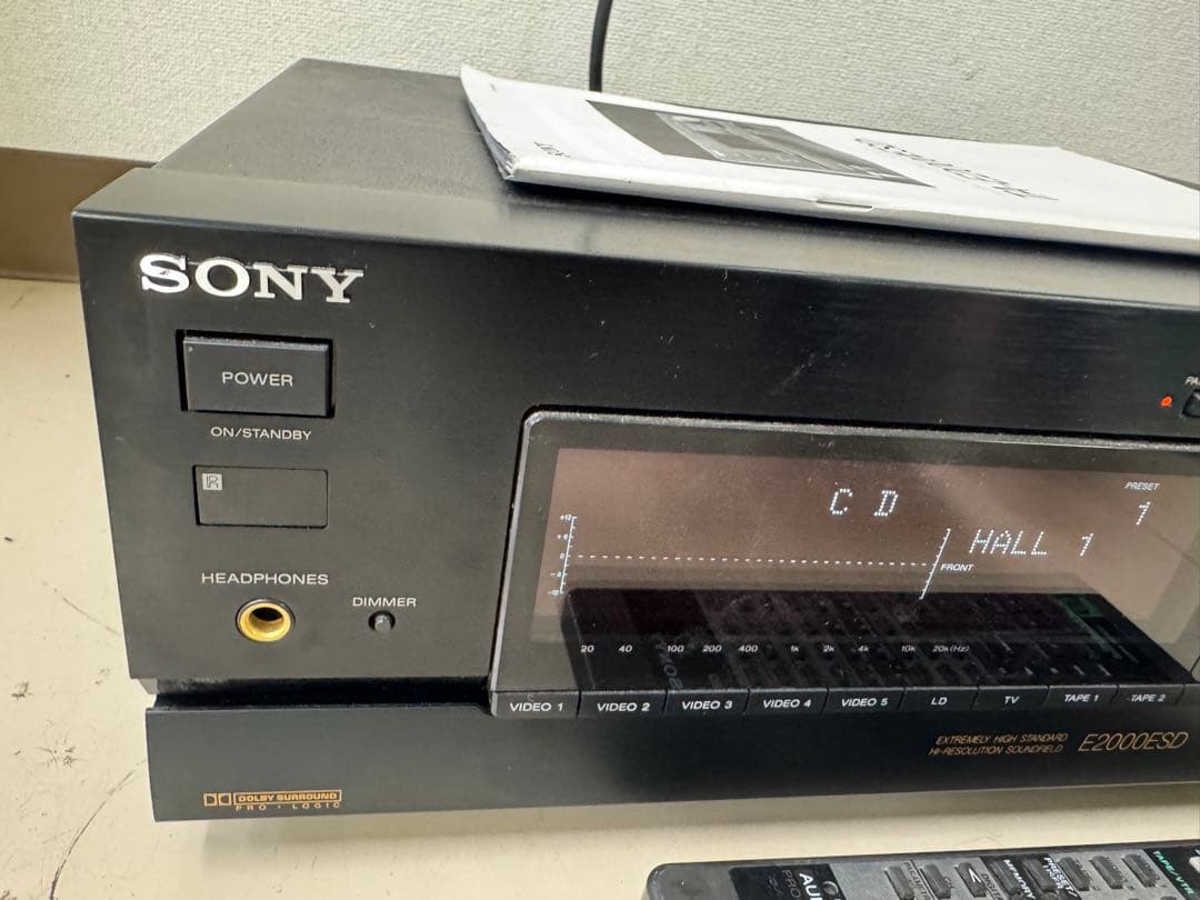 SONY TA-E2000ESD AVアンプ 本体 リモコン付き