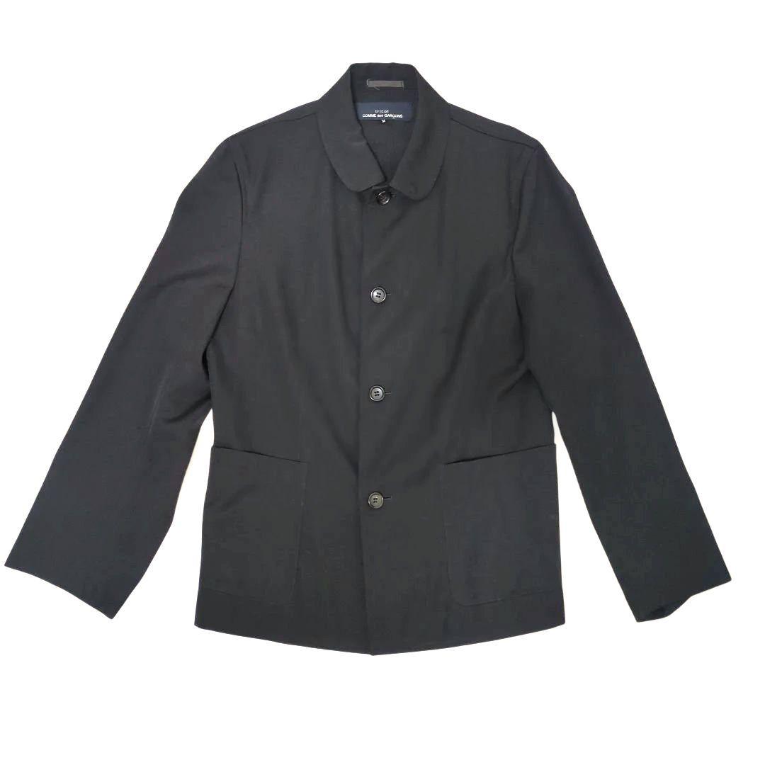 【美品】COMME des GARÇONS ウールギャバ 丸襟ジャケット