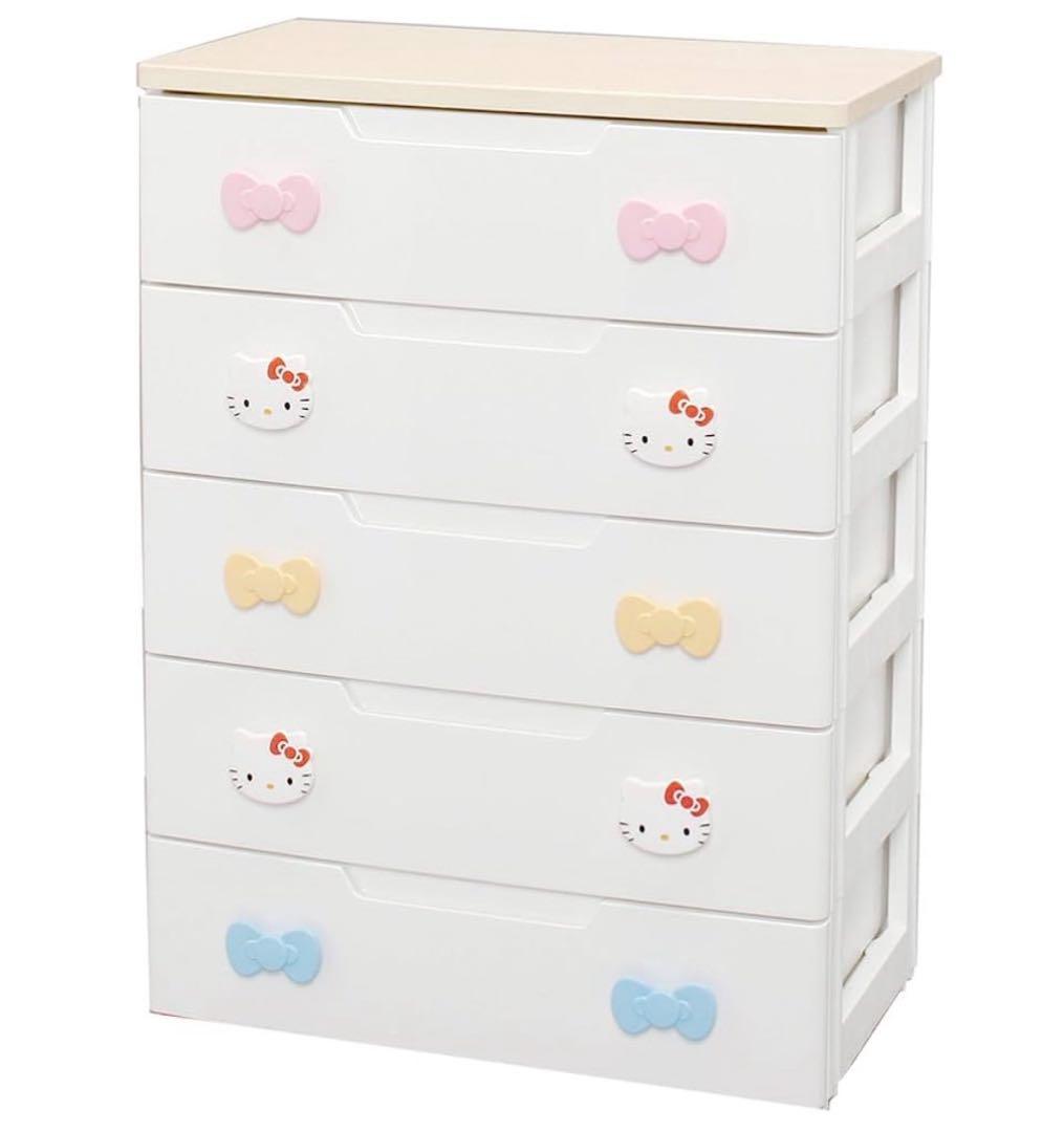 ハローキティ 4段チェスト　ほぼ新品、美品