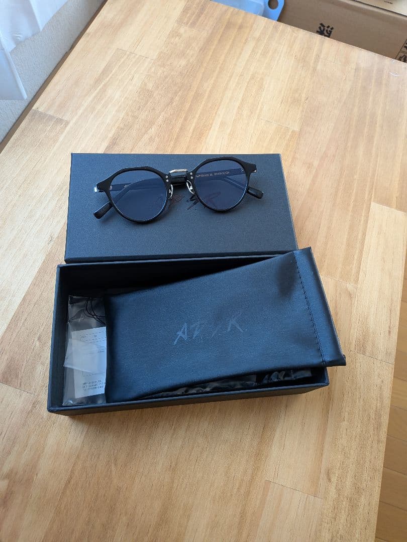 【美品】ADSR サングラス SATCHMO(サッチモ) 01 ブラック