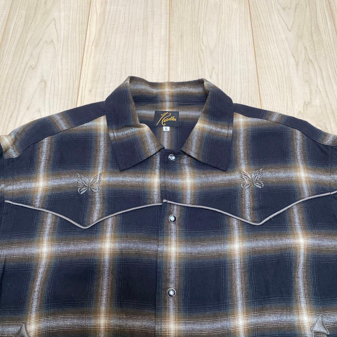美品 Needles ナノユニバース別注 Piping Cowboy JKT L