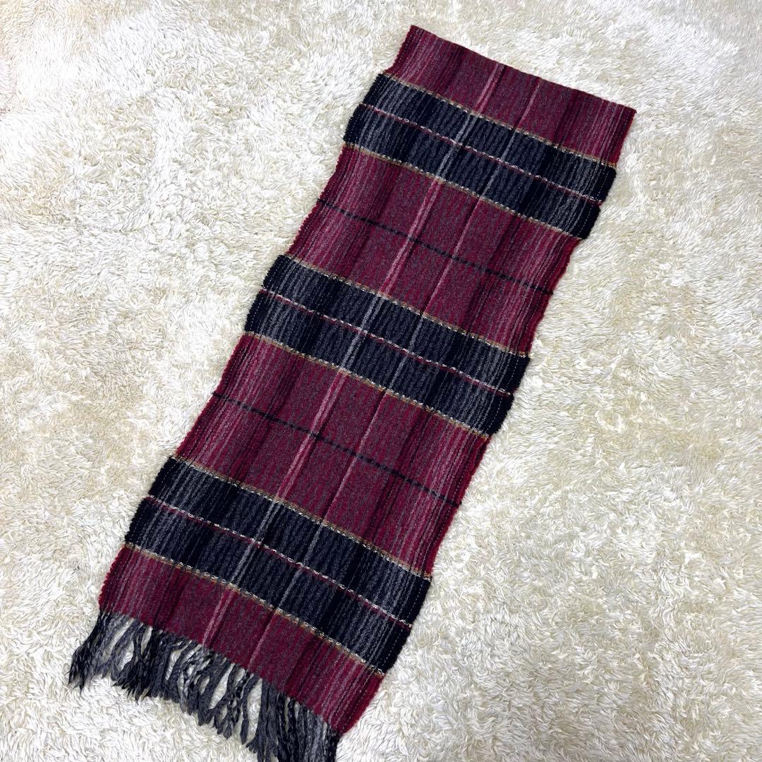 希少 Vivienne Westwood チェック柄 マフラー　ウール オーブ