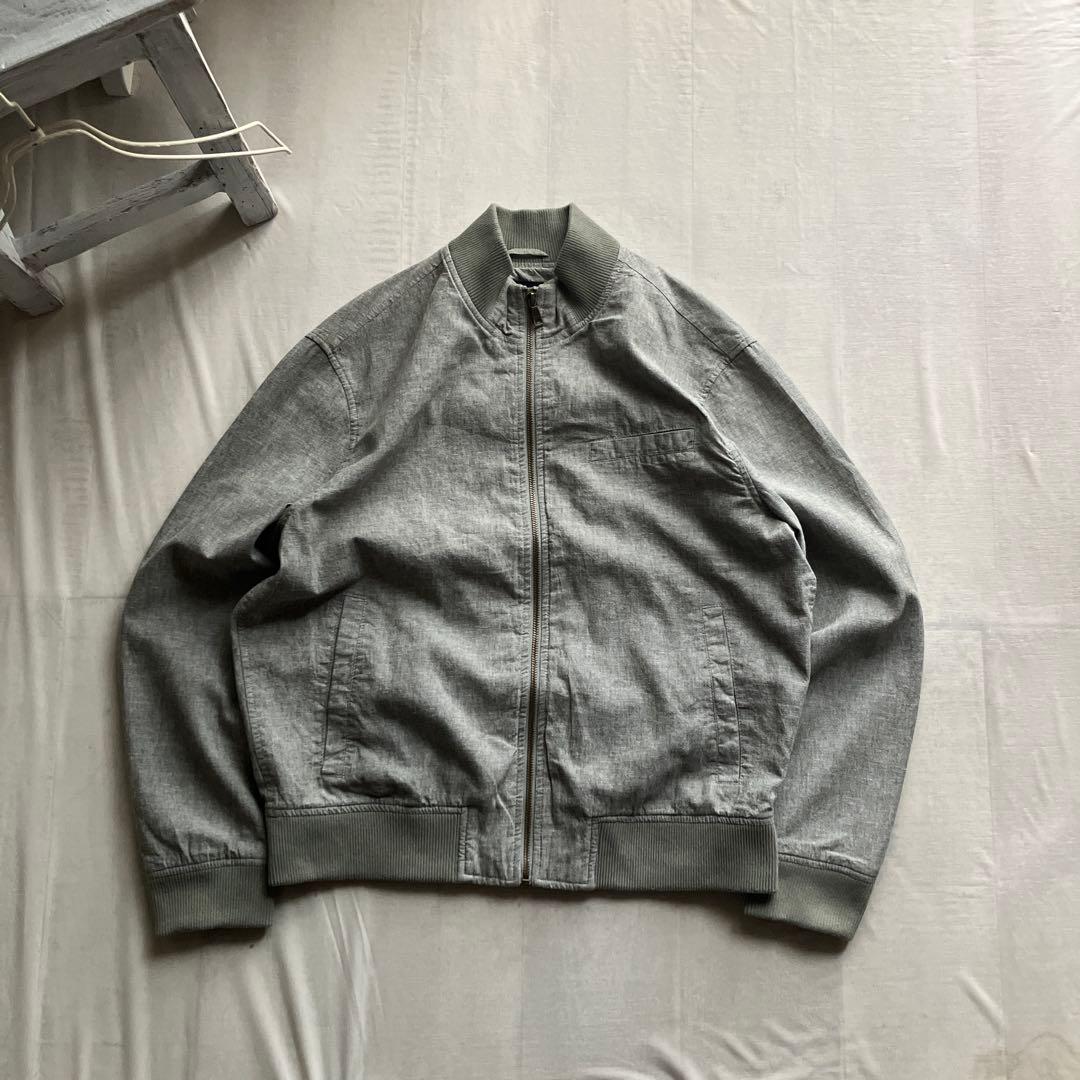 banana republic /ジップブルゾン 綿麻 L バナリパ
