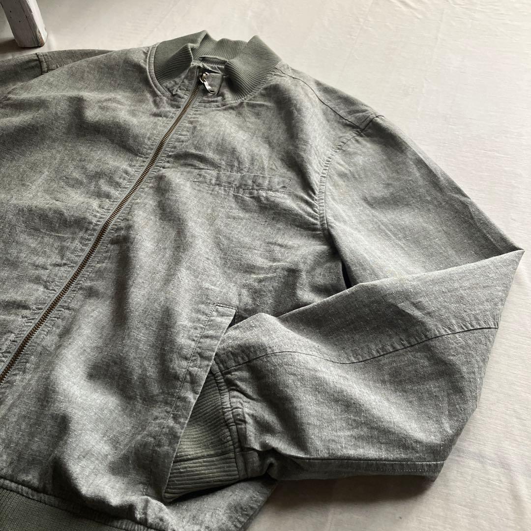 banana republic /ジップブルゾン 綿麻 L バナリパ