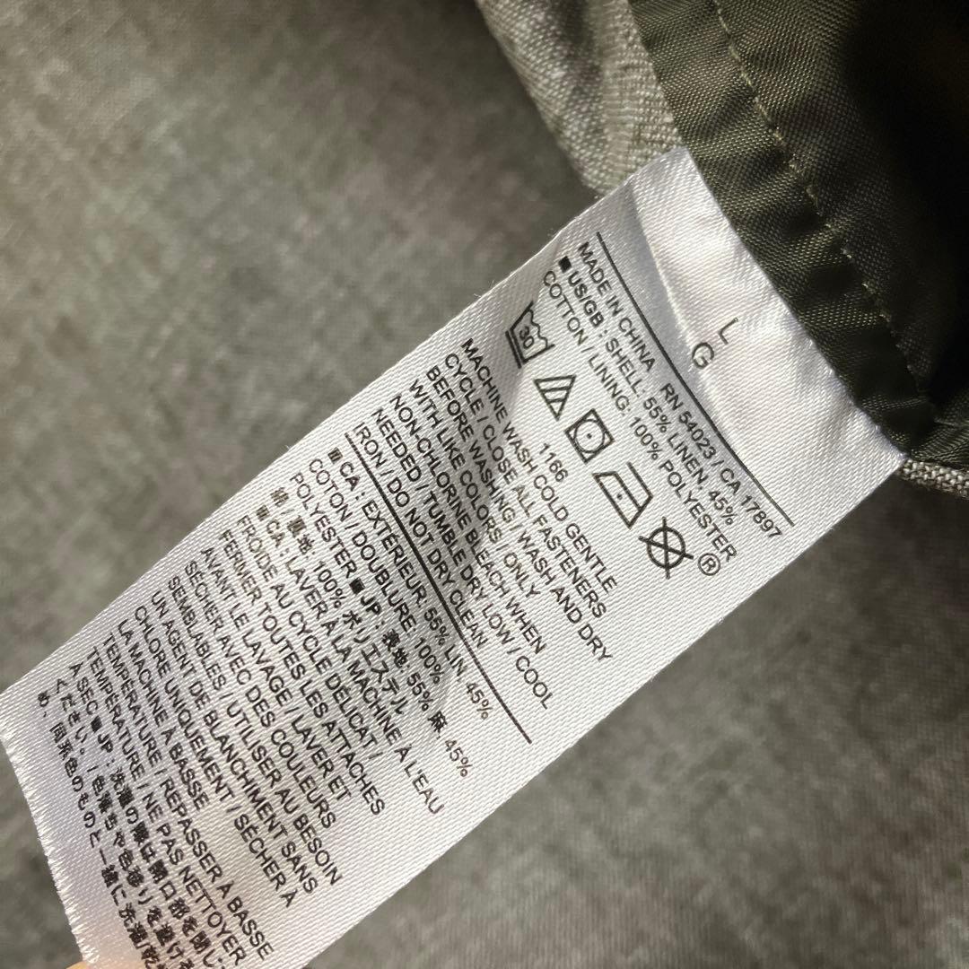 banana republic /ジップブルゾン 綿麻 L バナリパ