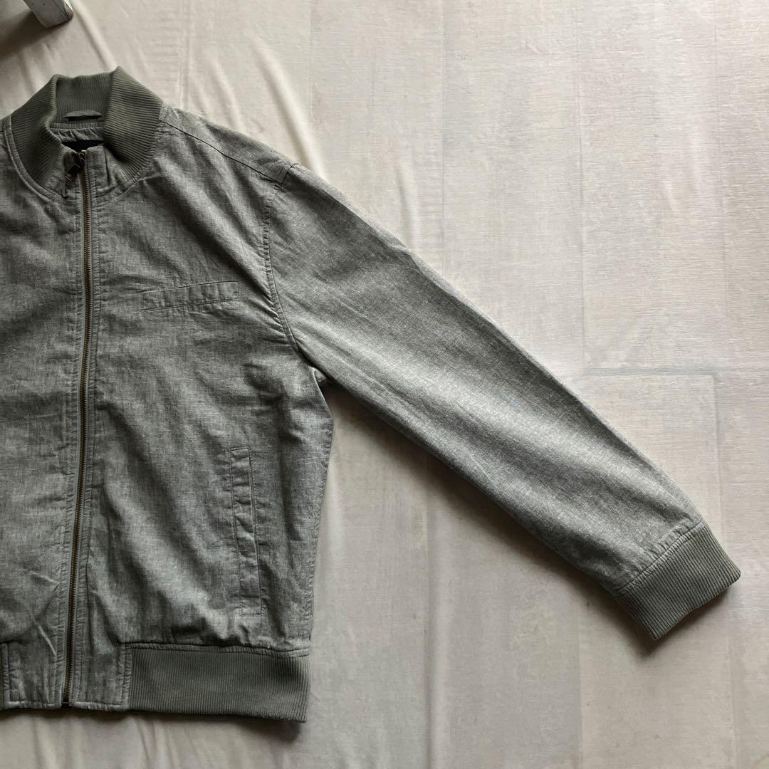 banana republic /ジップブルゾン 綿麻 L バナリパ