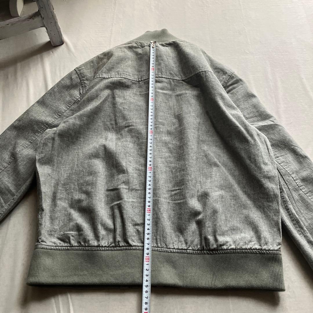 banana republic /ジップブルゾン 綿麻 L バナリパ