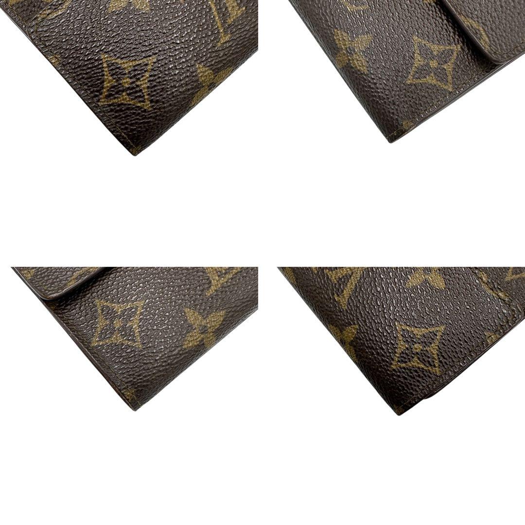 【美品】ルイヴィトン Wホック財布 モノグラム コンパクト 3つ折りSP1902