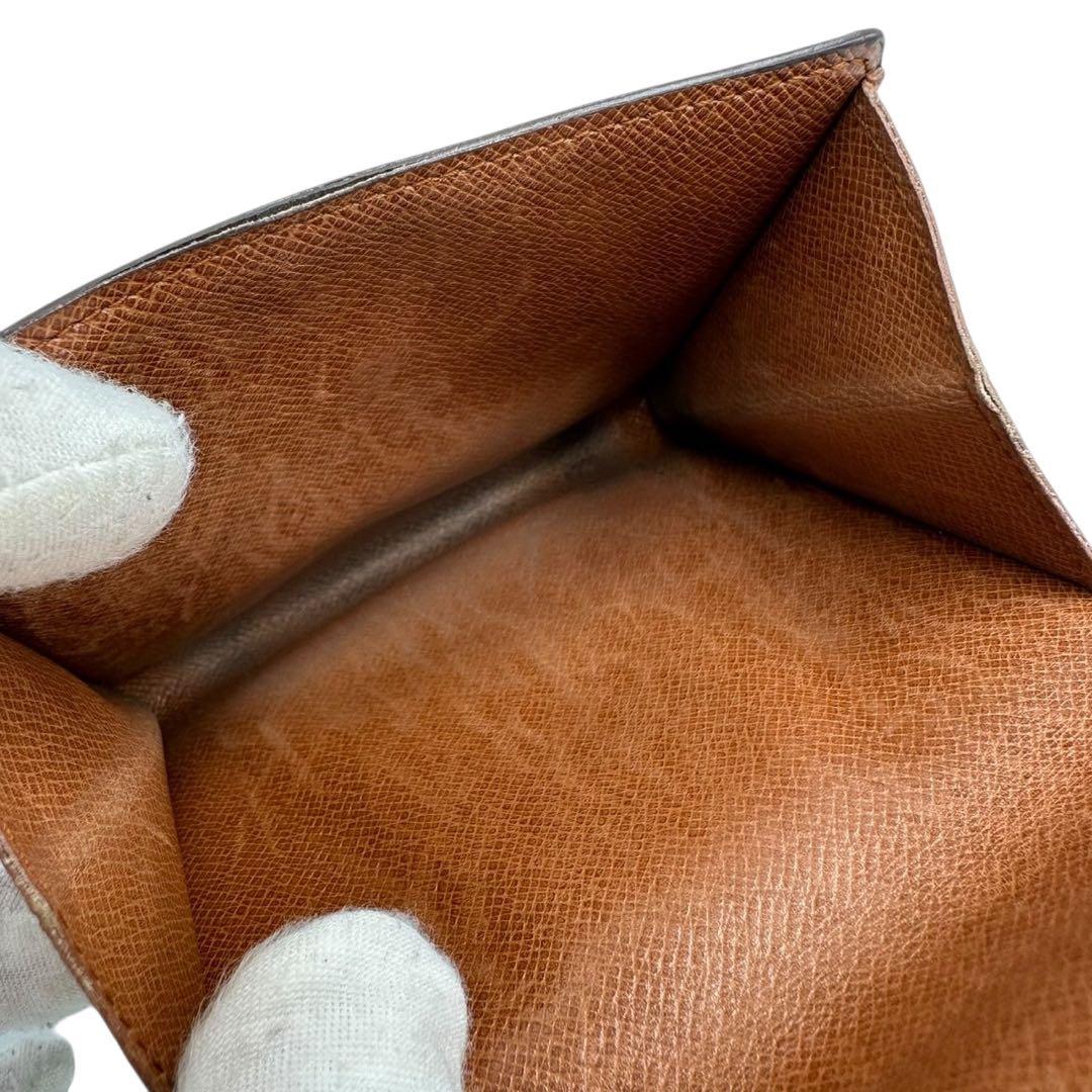 【美品】ルイヴィトン Wホック財布 モノグラム コンパクト 3つ折りSP1902