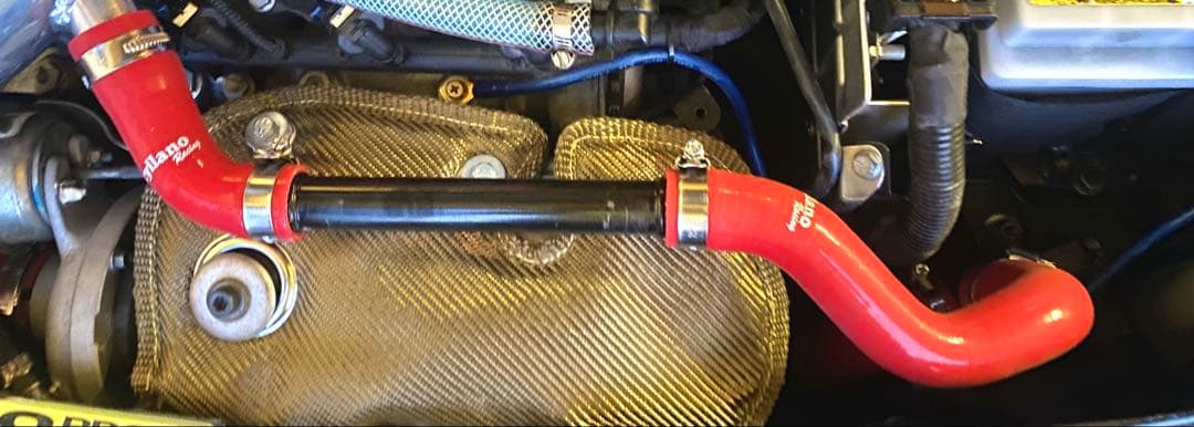 アバルト500 ディバーターバルブ シリコンホース ブローオフバルブ ３点 赤