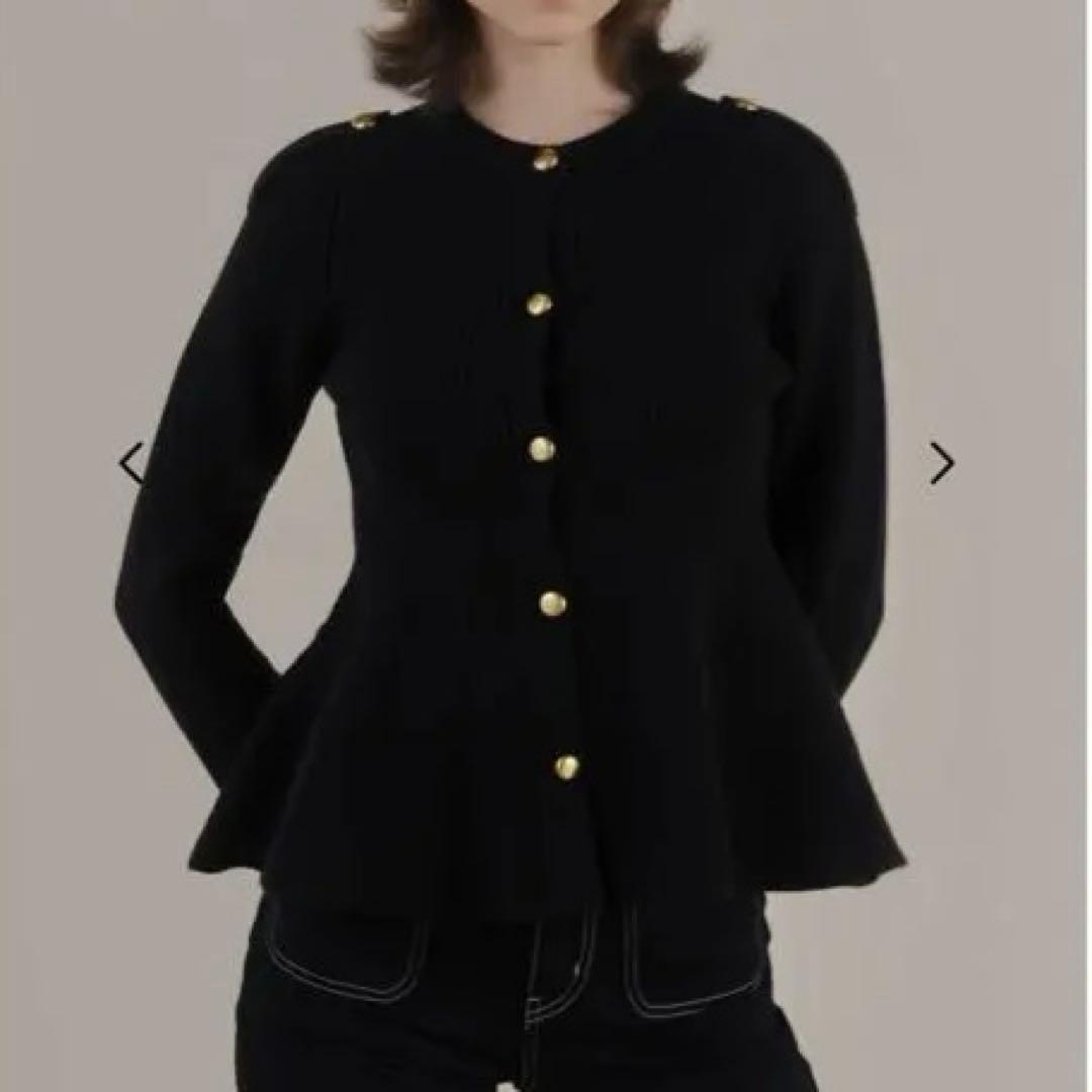 トップス THE TOE Rosen Peplum Cardigan