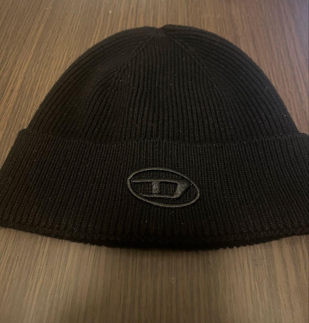 DIESEL ディーゼル ビーニー ニット帽 ブラック