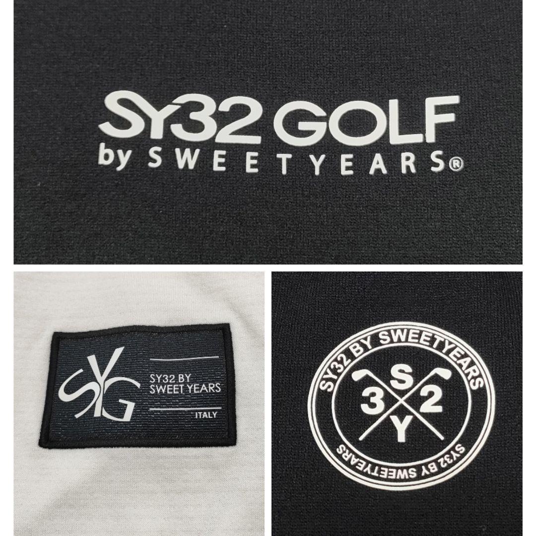 SY32 by SWEET YEARS　モックネック　長袖　ストレッチ　ブラック