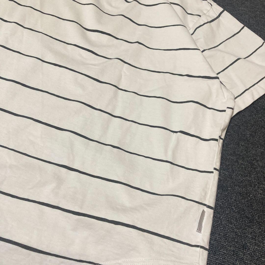 【人気】S.F.C ワイドサイドストライプTシャツ 半袖 L ビッグシルエット
