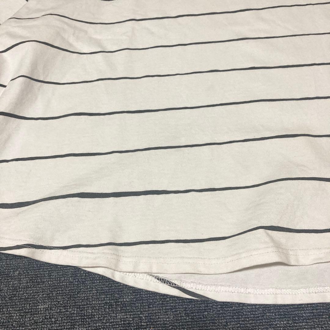 【人気】S.F.C ワイドサイドストライプTシャツ 半袖 L ビッグシルエット