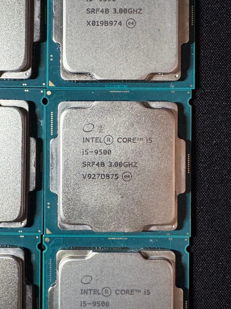 動作確認済intel CORE i5-9500 3.00GHz 6個セット