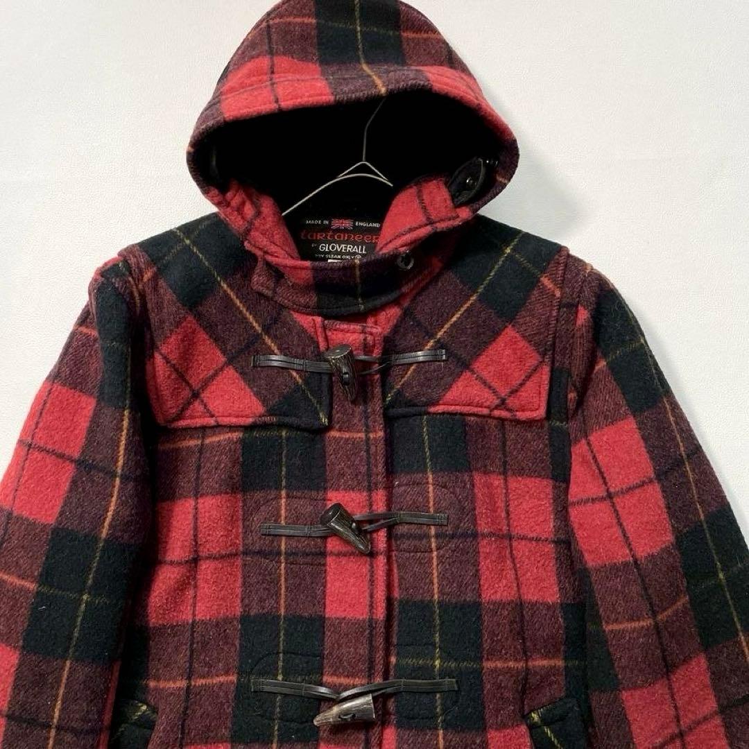 【bubuguri】Gloverall チェック ダッフルコート 36