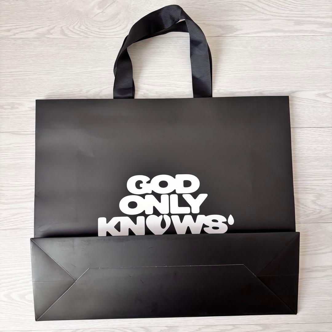 GOD ONLY KNOWS Tシャツ BLACK ショッパー 中 セット