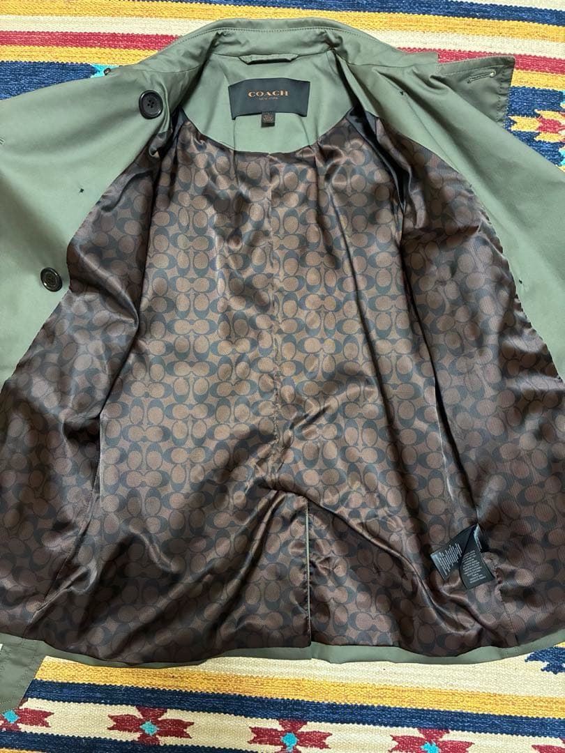 ebiko　COACH オリーブグリーン トレンチコート