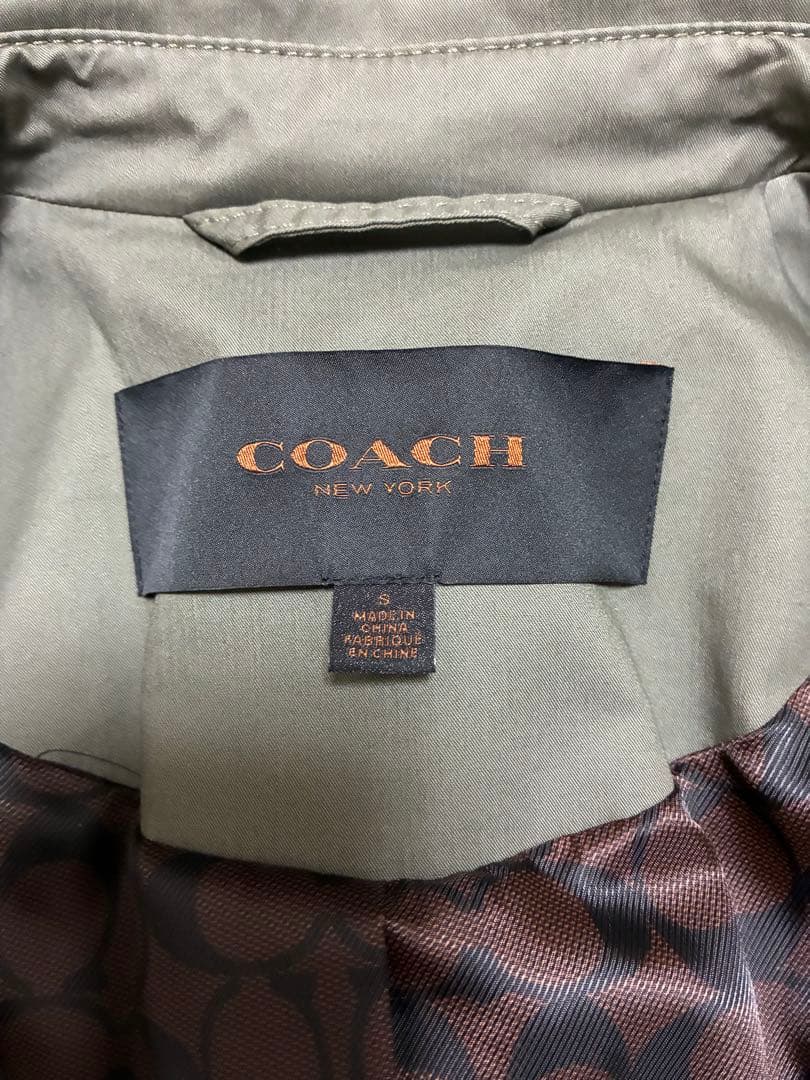 ebiko　COACH オリーブグリーン トレンチコート