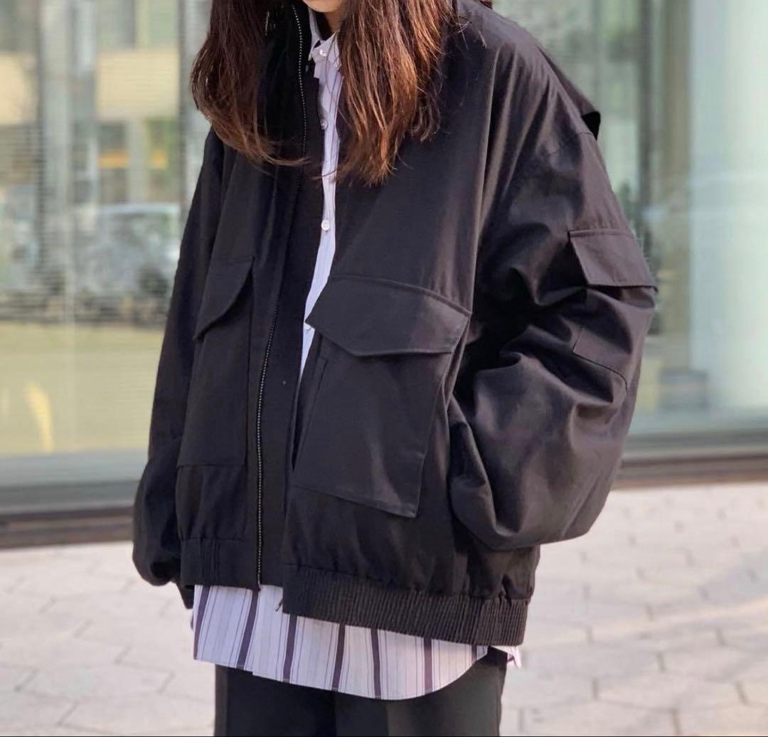 lad musician g-8 ブラック ブルゾン 44 ミリタリー 短丈