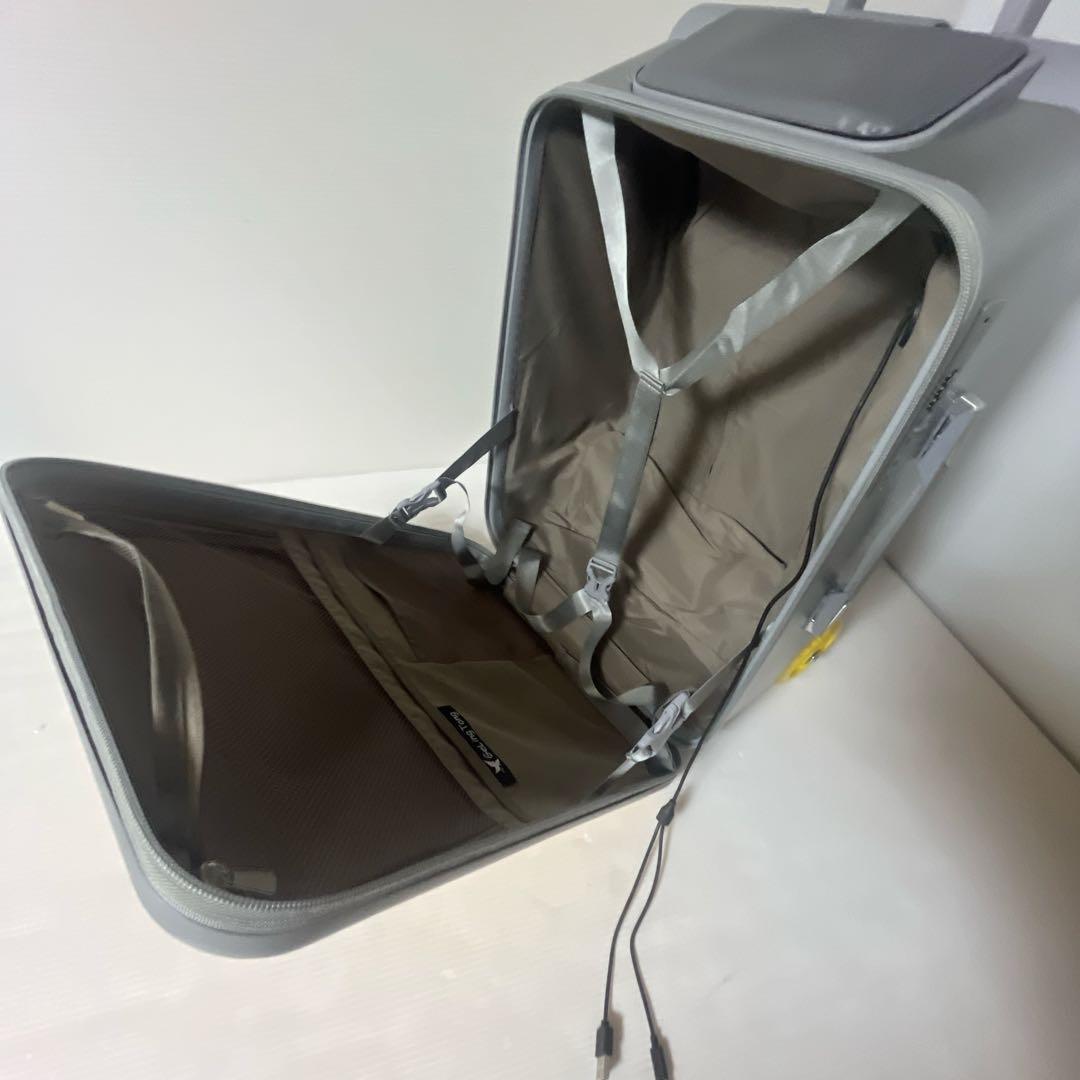 子供　乗れるスーツケース キャリーケース 40L キャリーバッグ イエロー