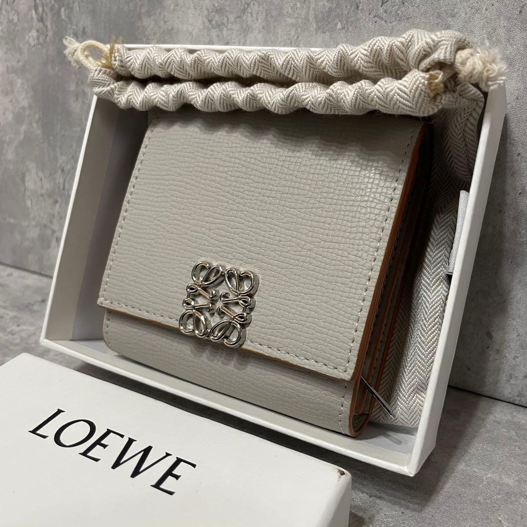 極美品✨ LOEWE ロエベ アナグラム コンパクト フラップウォレット 財布