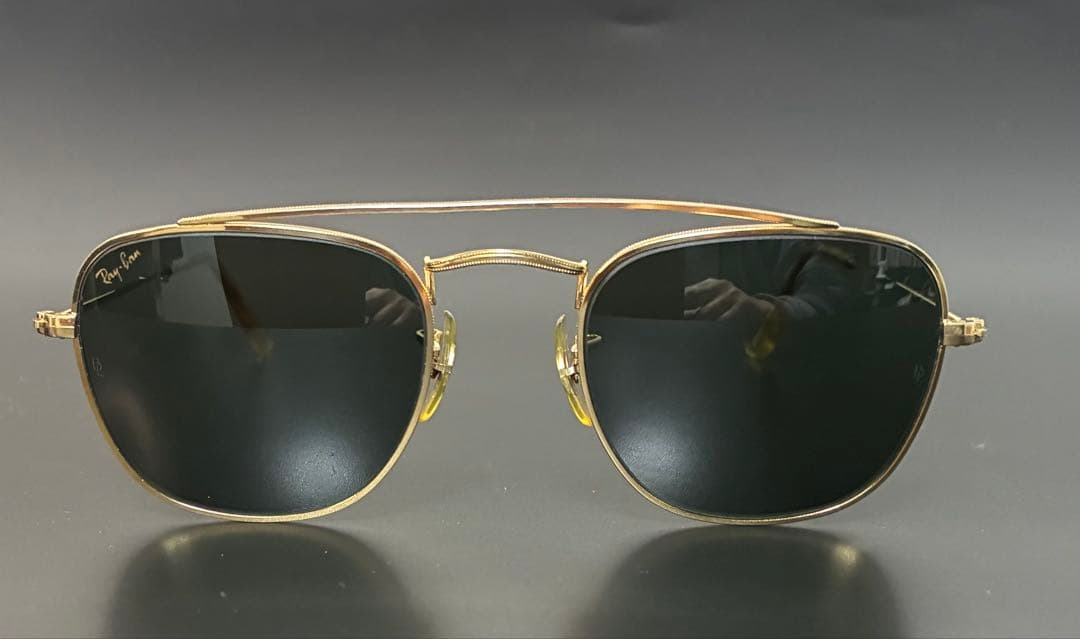 【希少美品】80s RAY-BAN B&L W1344 48□18 砂打ち