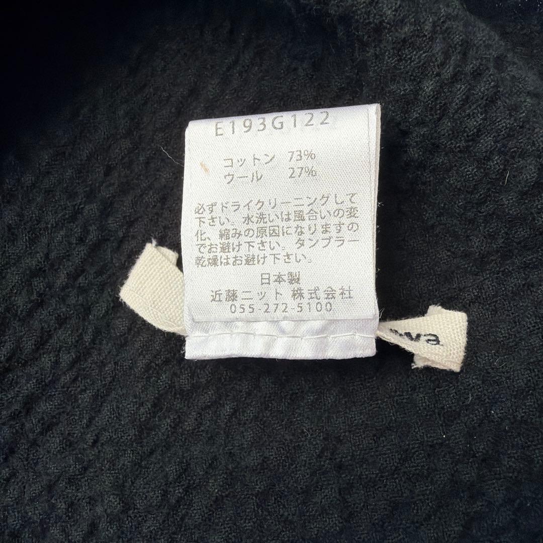 【美品】evam eva エヴァムエヴァ ブラックストール