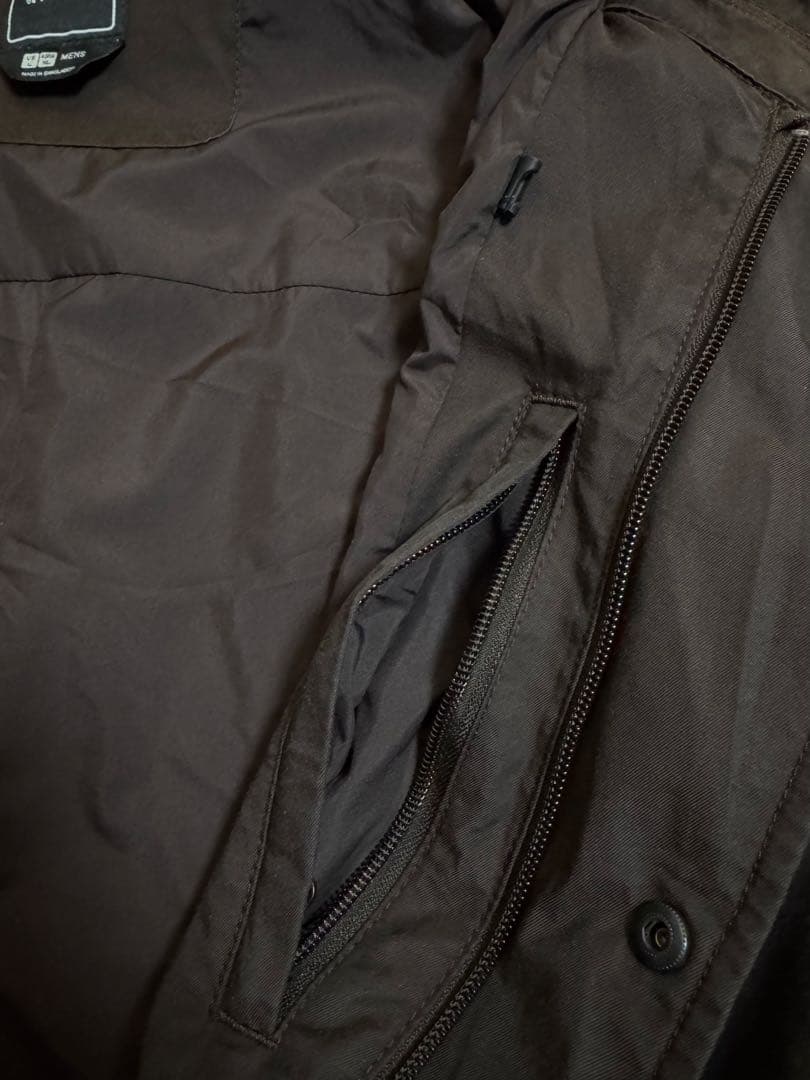 THE NORTH FACE フード脱着 シェルコート 撥水 ブラウン L
