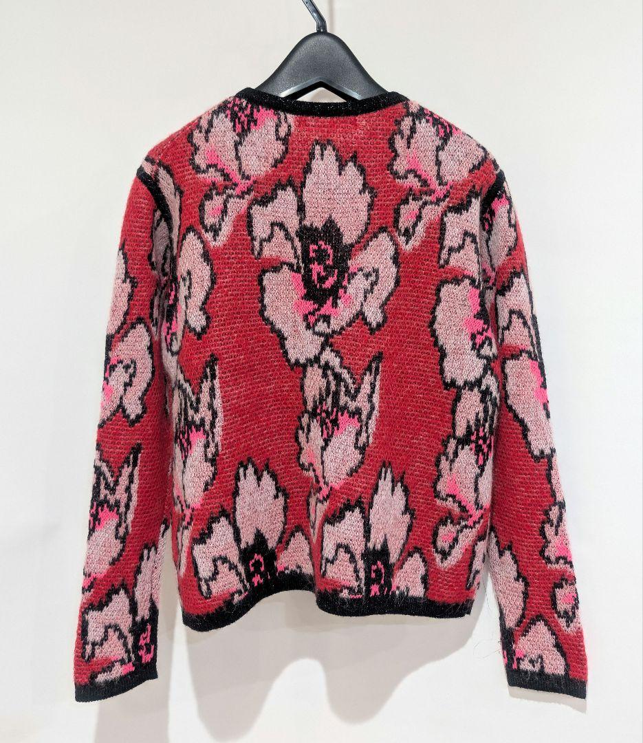 49AV. JUNKO SHIMADA フラワー柄ニットカーディガン