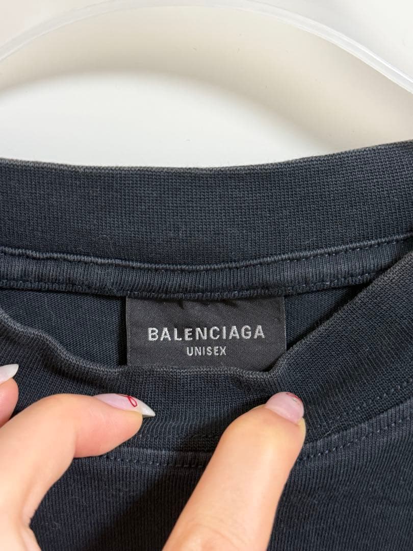 BALENCIAGA ユニセックス Tシャツ ブラック3サイズ