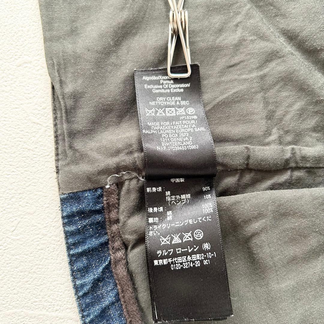 RRL ダブルアールエル　デニムベスト　インディゴ　コットンヘンプ