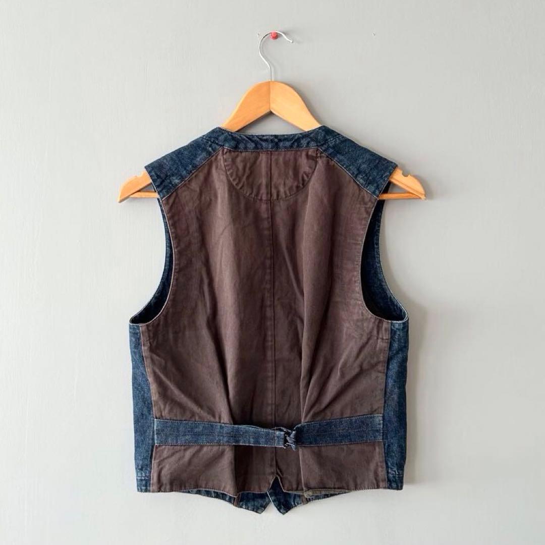 RRL ダブルアールエル　デニムベスト　インディゴ　コットンヘンプ
