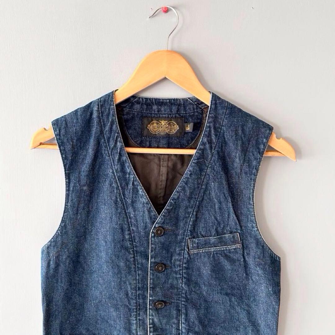 RRL ダブルアールエル　デニムベスト　インディゴ　コットンヘンプ