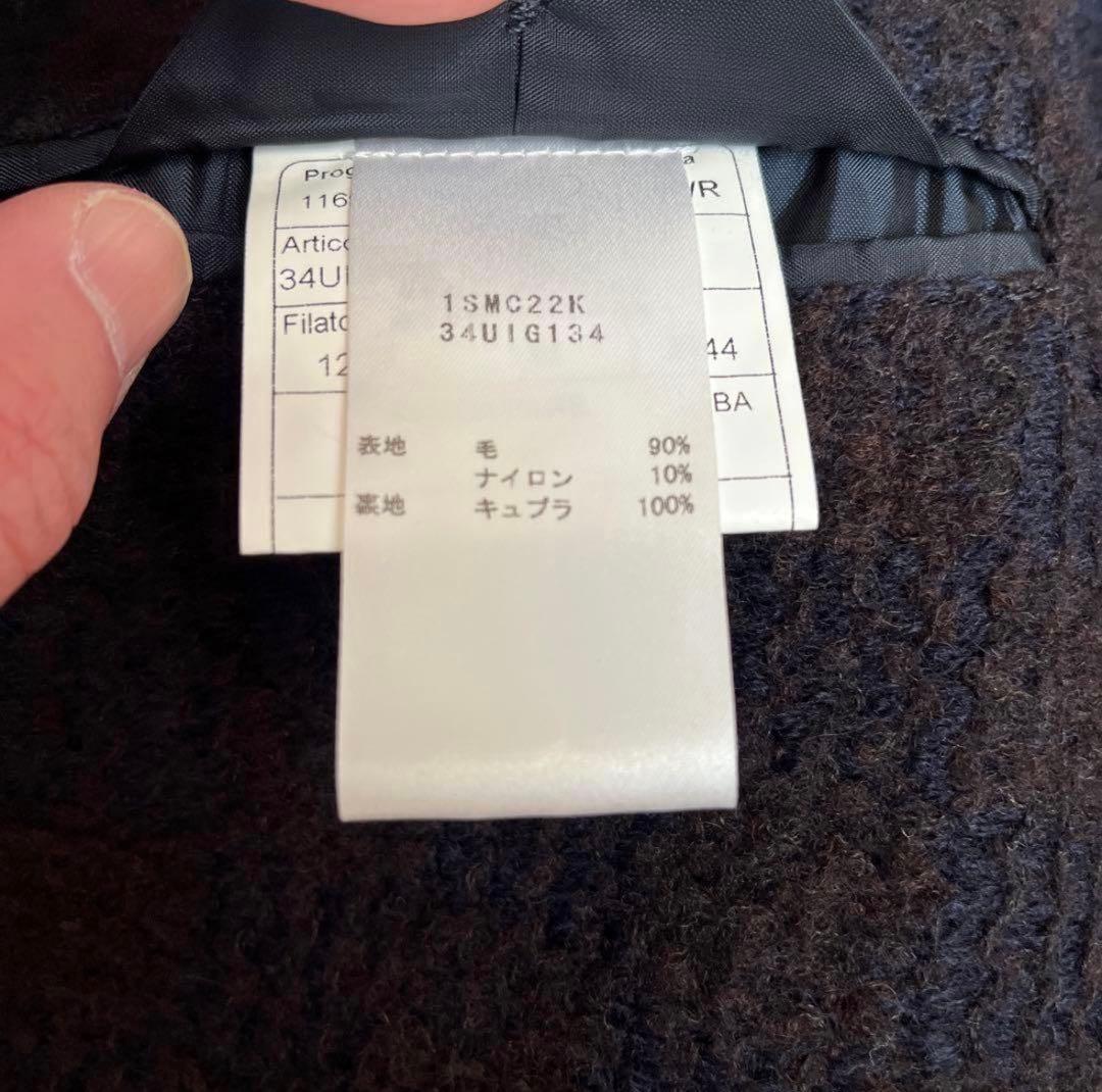 美品　タリアトーレ　イタリア製 ダークブルー テーラードジャケット 44