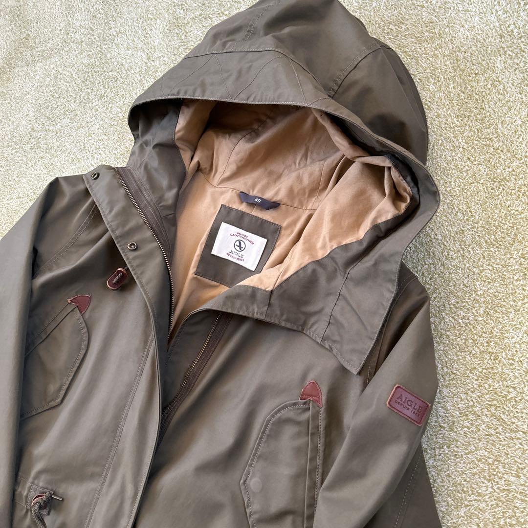 AIGLE フード付きモッズコート サイズ40