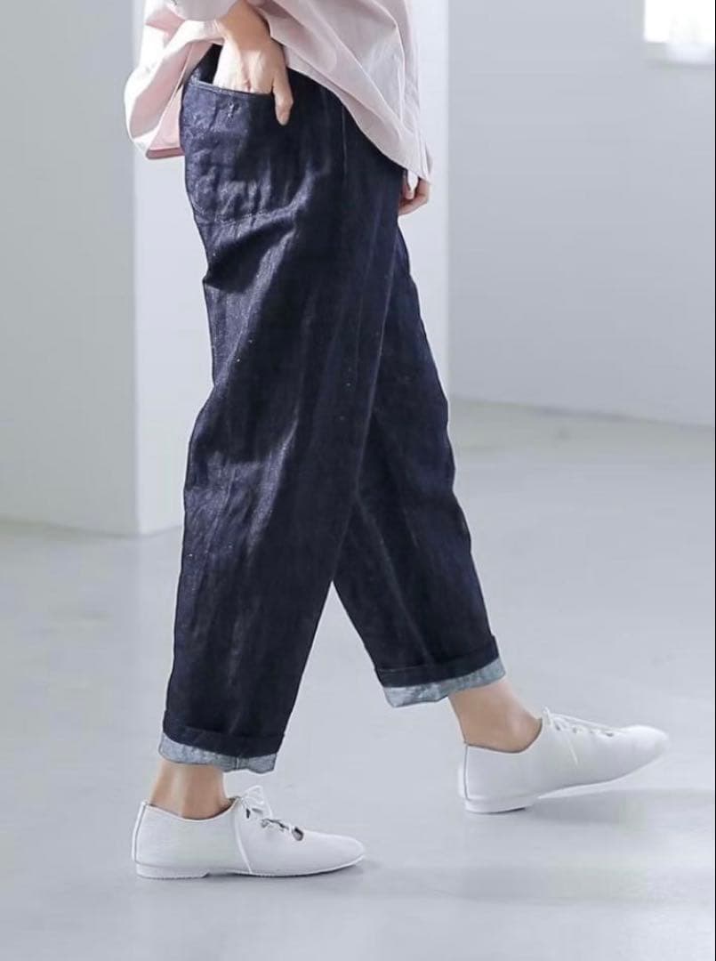 美品✳︎北欧暮らしの道具店eternitedeSoi-eコットンリネンデニムソワ