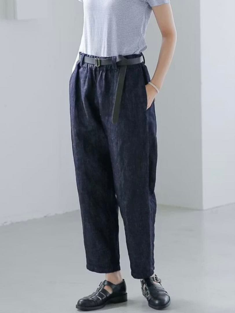 美品✳︎北欧暮らしの道具店eternitedeSoi-eコットンリネンデニムソワ