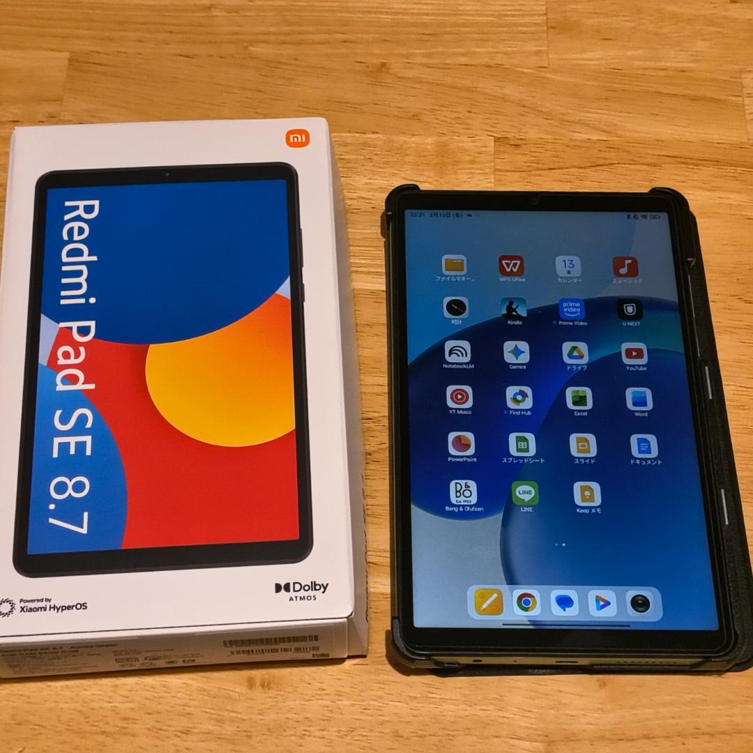 【セール中 Redmi Pad SE 8.7(箱、説明書、ケーブル類)＋ケース